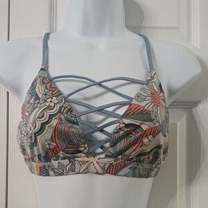 Victoria's  Secret Victoria Sport floral print sports bra Sz L EUC
